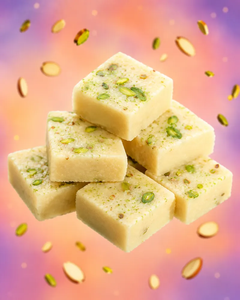 Khoya Pistachio Burfee